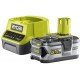 RYOBI Set akumulátor + nabíječka RC18120-150, 1x 18V/5Ah